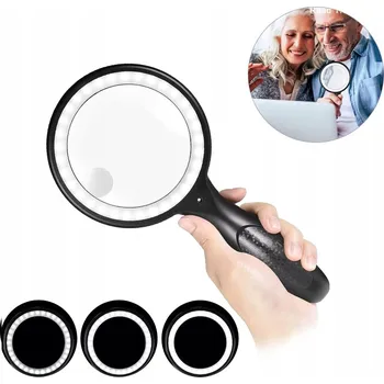 Příslušenství pro čtečku elektronické knihy Zvětšovací Sklo Lupa s LED podsvícením