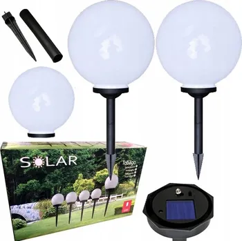 Venkovní osvětlení Solární lampa zapichovací Tobago bílá 32 cm 1 ks