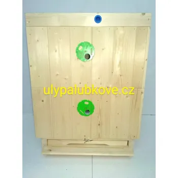 úl palubkový zateplení 2cm 39x27,5 se dvěmi nástavky a s palubkovým víkem a dnem varroa