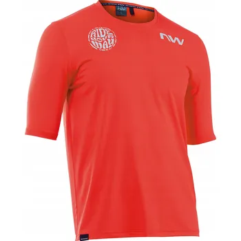 cyklistický dres Pánský cyklistický dres Northwave Xtrail 2, červená radiant, velikost L