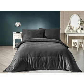 Povlečení Saténový povlak na polštář Tečky ve čtvercích