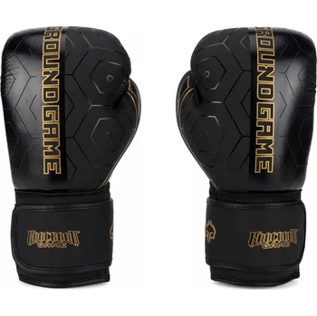 Boxerské rukavice Boxerské rukavice Ground Game Equinox černé/zlaté 14 oz