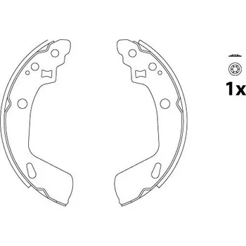 Brzdová čelist Sada brzdových čelistí TRW GS8818