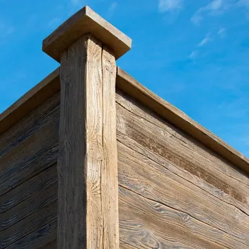 Příslušenství pro plot Stříška na sloupek FEROBET STARÉ DŘEVO 240×240×50 mm