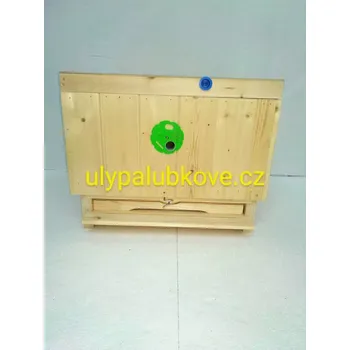 úl palubkový zateplení 2cm s jedním nástavkem 39x27,5 vnitřním víkem a dnem varroa