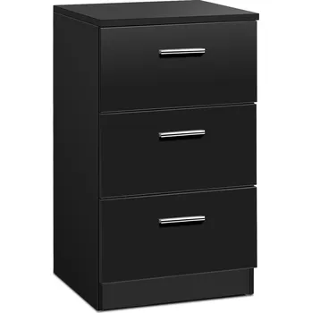 Noční stolek NOČNÍ STOLEK KOMODA SE 3 ZÁSUVKAMI BOČNÍ STOLEK COSTWAY