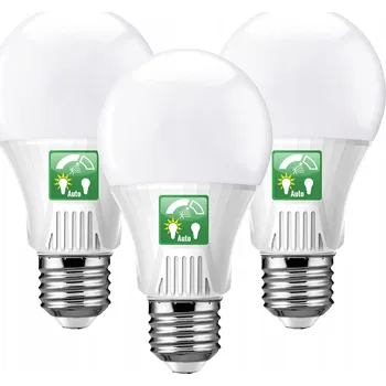 Žárovka 3x LED žárovka 9W Senzor Pohybu Soumraku Samsung