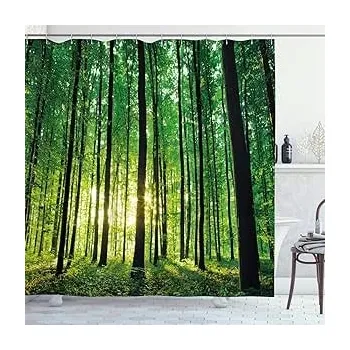 Prostěradlo Textilní sprchový Závěs floraweg 180 x 200 cm