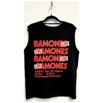 Zahraniční hudba Merch Ramones: Ramones Unisex Tank T-shirt: Concert (black) (small) S