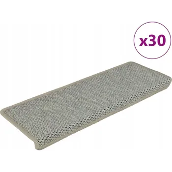 Nášlap na schod Samolepicí rohožky na schody se vzhledem sisal, 30 ks, 65x21x4 cm