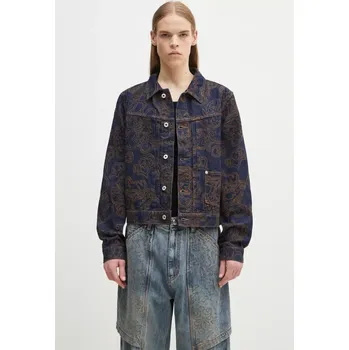 Dámská casual bunda Džínová bunda Kenzo tmavomodrá barva, přechodná, FF55DV3096V1.DM, XL, 59X