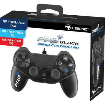 Gamepad Drátový herní ovladač gamepad pro PS3, PS4, PC černý