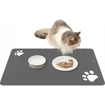 Miska pro psa ABSORPČNÍ PROTIKLOUZOVÁ PODLOŽKA POD MISKU PRO PSA KOČKU 40X60CM - CHRÁNÍ PŘED VLHKOSTÍ