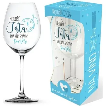 metr Sklenice na víno Nejlepší táta