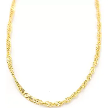 Řetízek Zlatý řetízek Singapore kroucený 2,25g