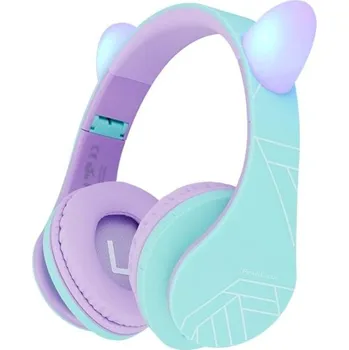 Sluchátka PowerLocus P2 Kids Cat Ears fialová