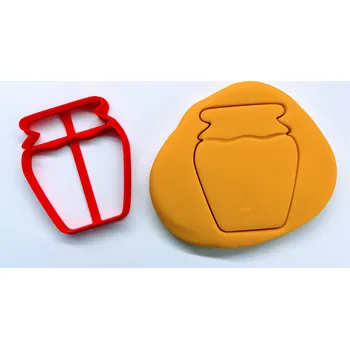 Sklenice Sklenice včelího medu #2 vykrajovátko