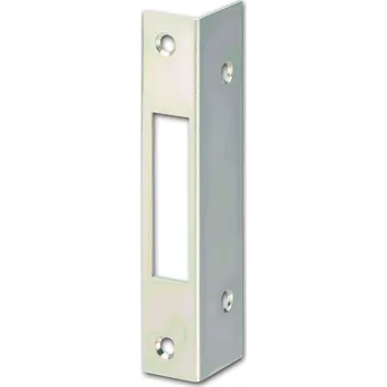 Úhlový protiplech hranatý 27 mm, rovný, ocel pozink stříbřitý