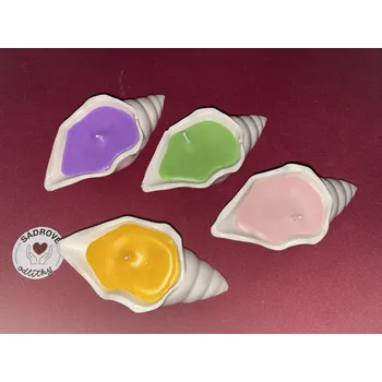 Svíčka HandMade by VeJa Svíčka v odlitku mušle lll.