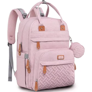 Přebalovací taška Multifunkční mateřský batoh růžový