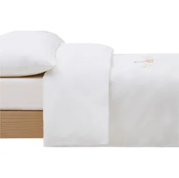 Povlečení Bílé dětské povlečení do postýlky z bavlněného perkálu 70x140 cm Milu – Kave Home ID_1758744