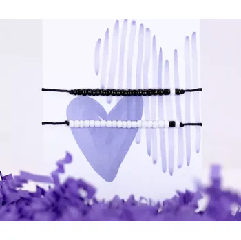 Náramek Provázkové náramky pro páry - YIN A YANG II