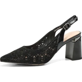 Dámské lodičky Epica dámské elegantní lodičky s otevřenou patou - černé