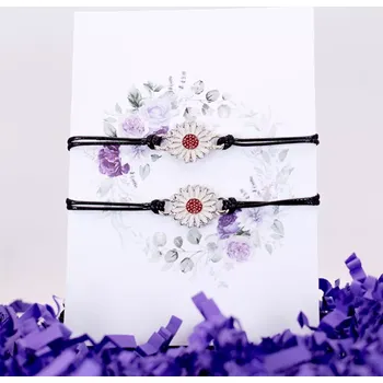 Náramek Provázkové náramky přátelství - SEDMIKRÁSKA