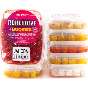 Boilies DELIKA PET Rohlíkové boilies + booster Banán 12mm 60g (DELIKA PET Rohlíkové boilies + booster Banán 12mm 60g)