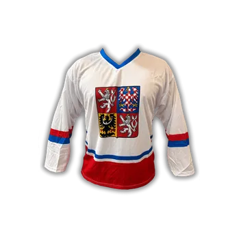 MMO Hokejový dres - Česko bílý s vlastním potiskem Velikost: XL