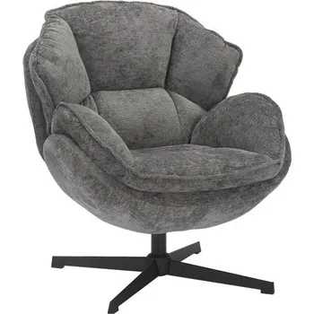 Křeslo Otočné křeslo BETTY, Šedá 240/Černá