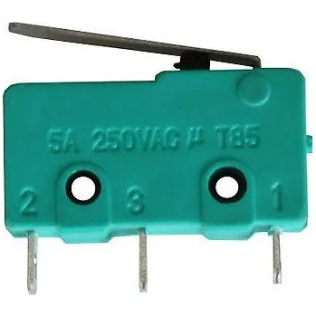 Hadex Mikrospínač MSW-12, ON-(ON) 1pol.250V/5A-páčka 17mm