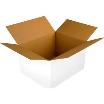 Obalový materiál Kartonová krabice klopová 450x350x250 mm 3VVL B 380g/m2 bílá - paleta 560 ks