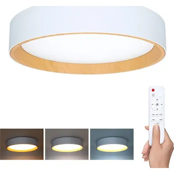 Solight LED osvětlení s dálkovým ovladačem Larios White, 48W, 3360lm, 39cm, změna chromatičnosti, stmívatelné Barva krytu: Bílá, Barevná teplota (К): 3000-6000 K, Stupeň krytí (IP): IP20