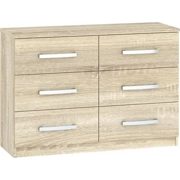 Komoda Nábytek PEGAS s.r.o. Komoda MORTY 6S, Dub Sonoma