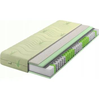 Matrace Matrace 70x200 s taštičkovými pružinami Aloe Latex H2 / H3 soft 22cm