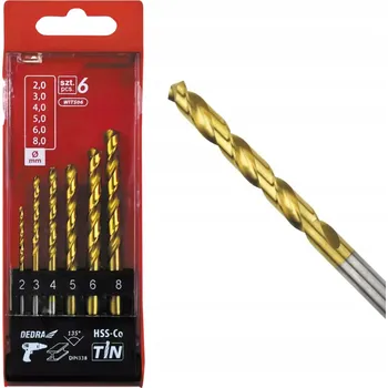 Vrták Sada kobaltových vrtáků do kovu WITS06 6 Ks
