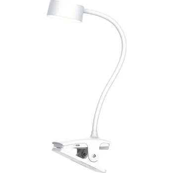Lampička Solight LED stolní nabíjecí lampička, 2W, 210lm, 3CCT, bílá, clip