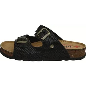 Dámské pantofle Obuv dámská HILBY 0171 černý lesk (Dámská domácí obuv)