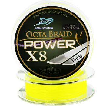 ŠŇŮRA OCTA BRAID X8 POWER YELLOW 0.18 mm/150 m