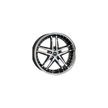 Alu kolo MYSTH 10x20 6x139,7 ET15.00 gloss black / stainless steel