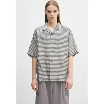 Pánská košile Košile Undercover Shirt pánská, šedá barva, relaxed, UP1E4402, L, 90X