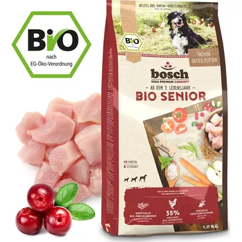 Krmivo pro psa Bosch BIO Senior Chicken + Cranberry 1 kg