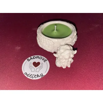 Svíčka HandMade by VeJa Svíčka v odlitku šálek s beránkem