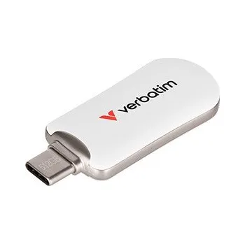 USB flash disk Verbatim 30231 Plectra, USB flask disk, USB C, 512GB, bílý,