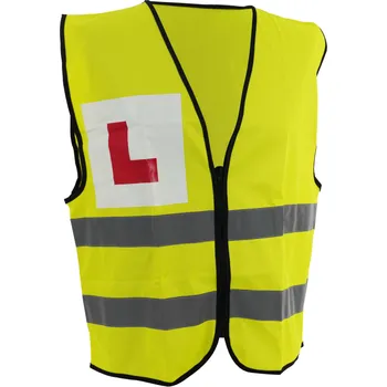 Reflexní vesta s potištěnými L čtverci, Hivis žlutá REFVLRN
