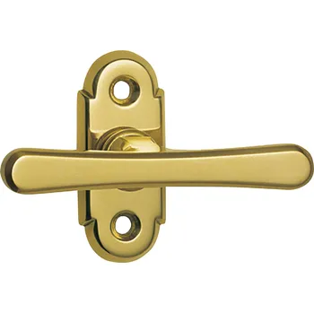 Okenní klika GRUNDMANN okenní klika oliva ALT-WIEN 926 - viditelné šrouby, 7x35, mosaz lesk