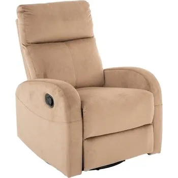 Křeslo Polohovací otočné křeslo OLIMP VELVET, Béžový Bluvel 28