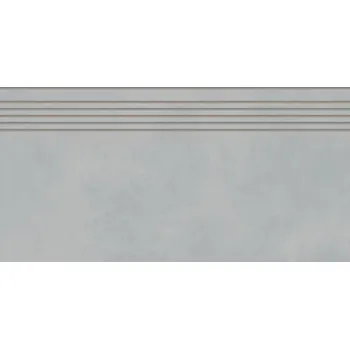 Dlažba Extra - schodovka rektifikovaná 29,8x59,8 světle šedá, tl. 9 mm DCPSR723