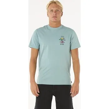 Pánská móda tričko Rip Curl SEARCH ICON TEE Blue Lagoon velikost XS
